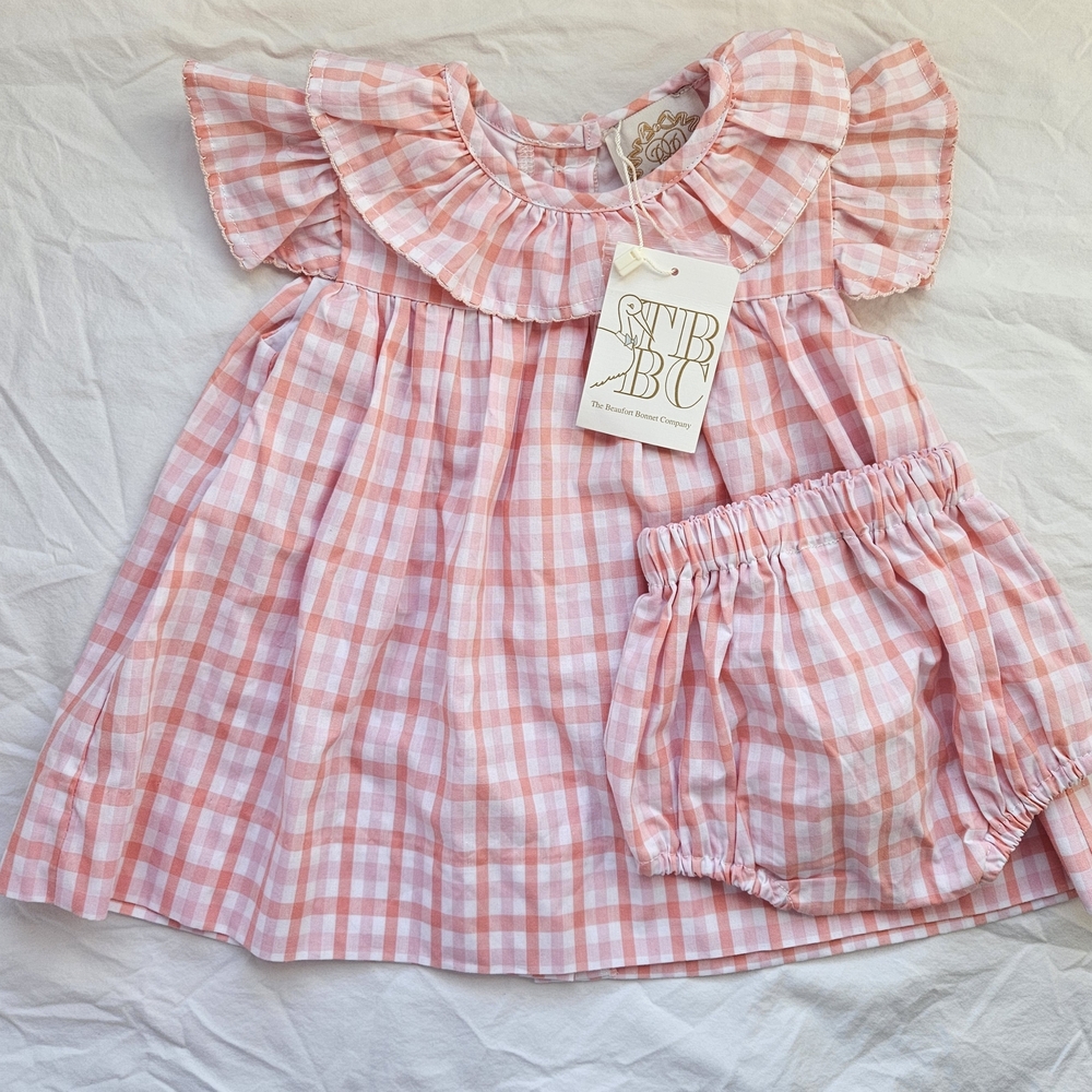 The Beaufort Bonnet Company Pink Plaid Day Dress